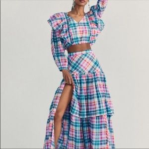 NWT Loveshackfancy Andrea  tiered skirt size 0